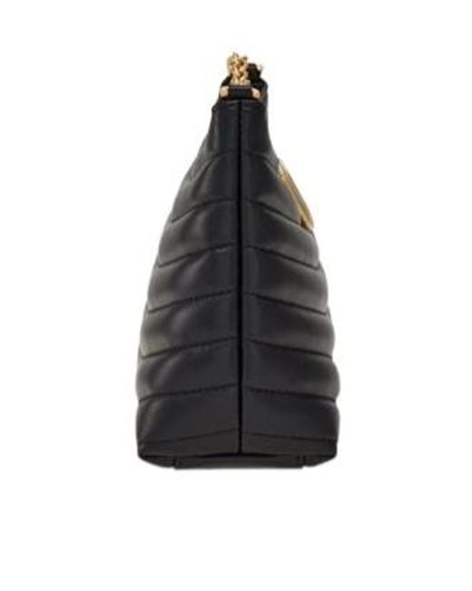 Ferragamo Black Ferragamo Gancini Zipped Shoulder Bag