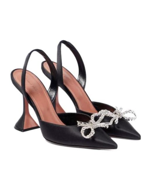 AMINA MUADDI Multicolor Satin High Heels