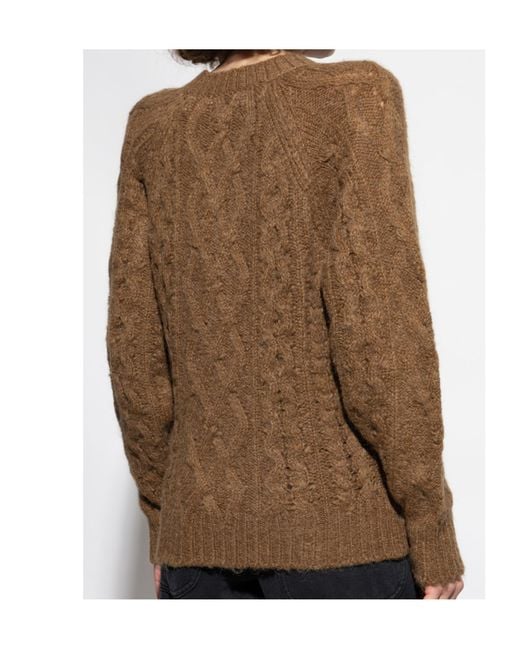 Isabel Marant Brown Isabel Marant Étoile Knitted Crewneck Jumper