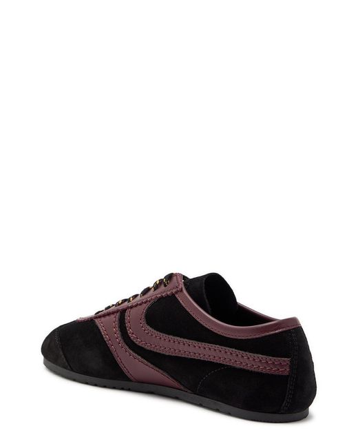 Dries Van Noten Brown Dustin Panelled Suede Sneakers