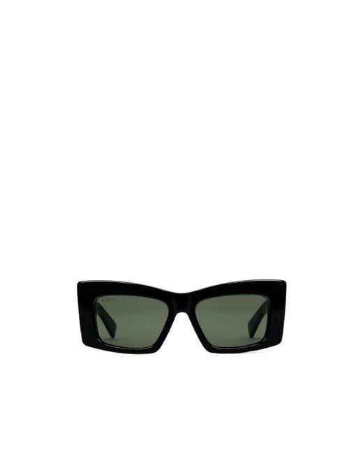 Gucci Black Eyewear Square Frame Sunglasses