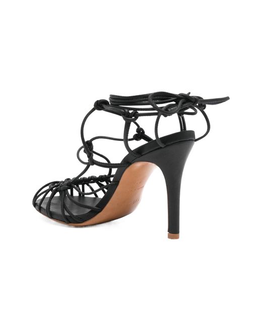 Forte_forte Black 95Mm Lace-Up Sandals