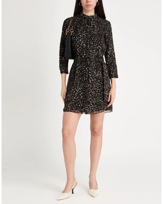 Burberry Black Mini Dress Silk, Polyamide
