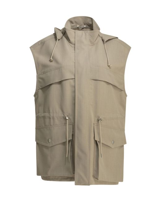 Auralee Multicolor Hooded Drawstring Gilet