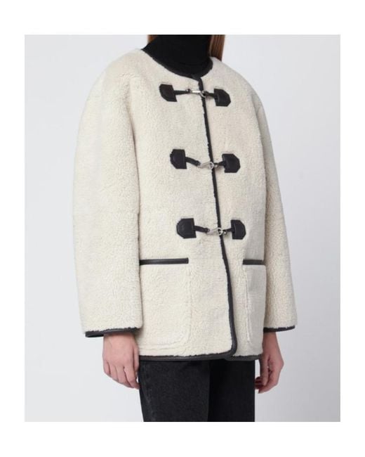 DUNST White Toggle-Front Jacket