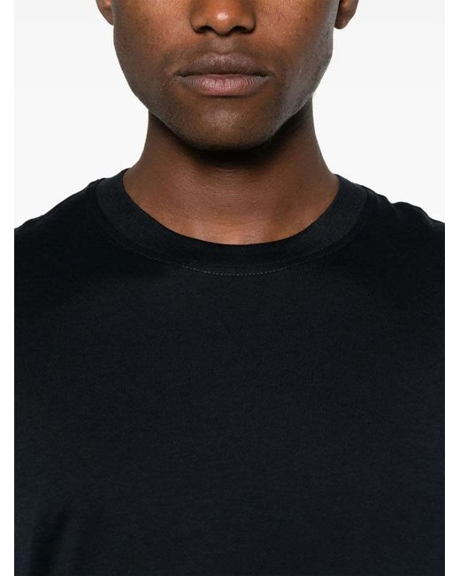 PT01 Black Crew Neck T-Shirt for men