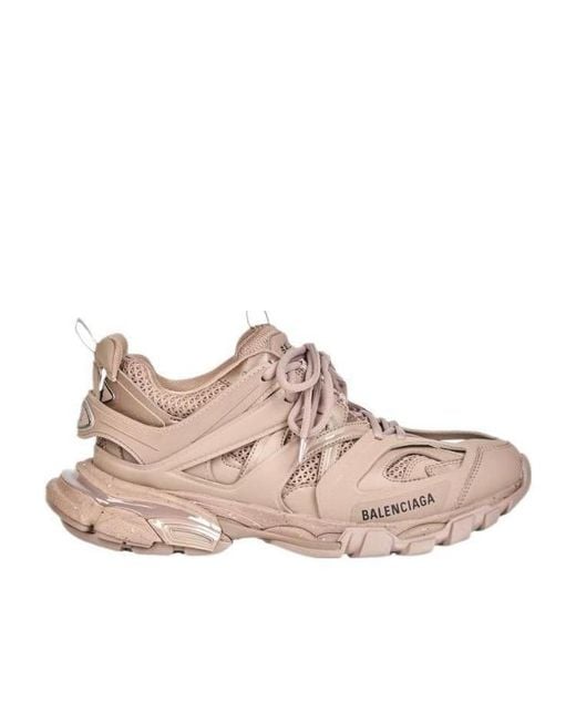 Balenciaga Pink Mesh Track Sneakers