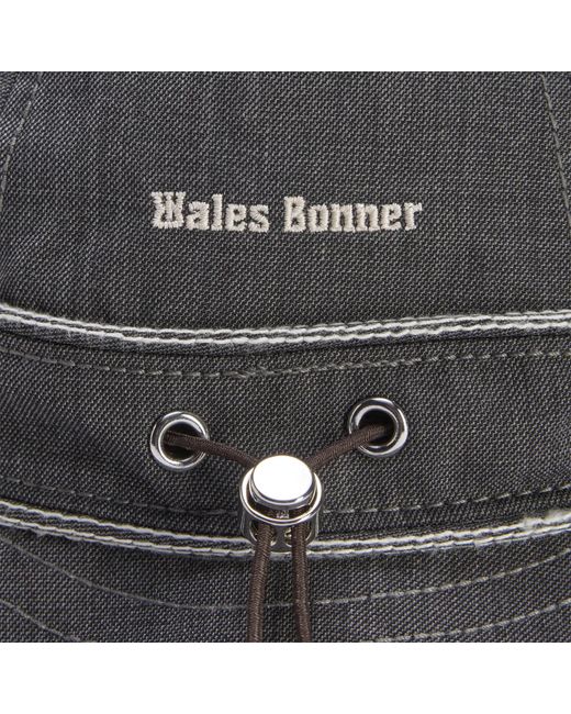 Adidas by Wales Bonner Gray Adidas X Wales Bonner Logo Embroidered Bucket Hat for men