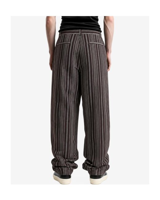 The Elder Statesman Gray Casual Trousers With Belt Loops for men