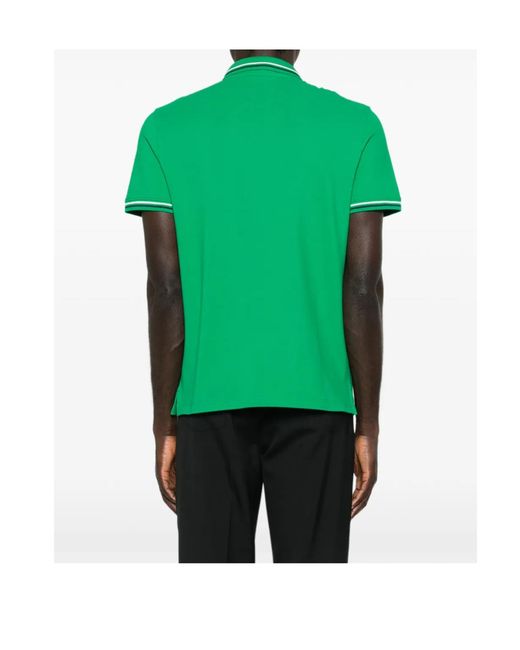 Valentino Green Logo Plaque Short-Sleeved Polo Shirt for men