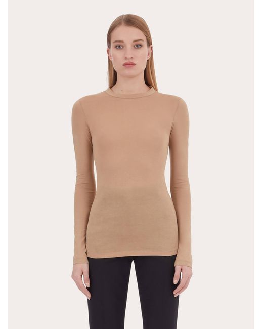 Ferragamo Brown Long Sleeved T-Shirt