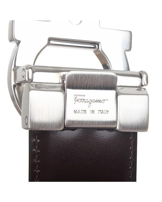 Ferragamo Red Double-Sided Logo Belt for men