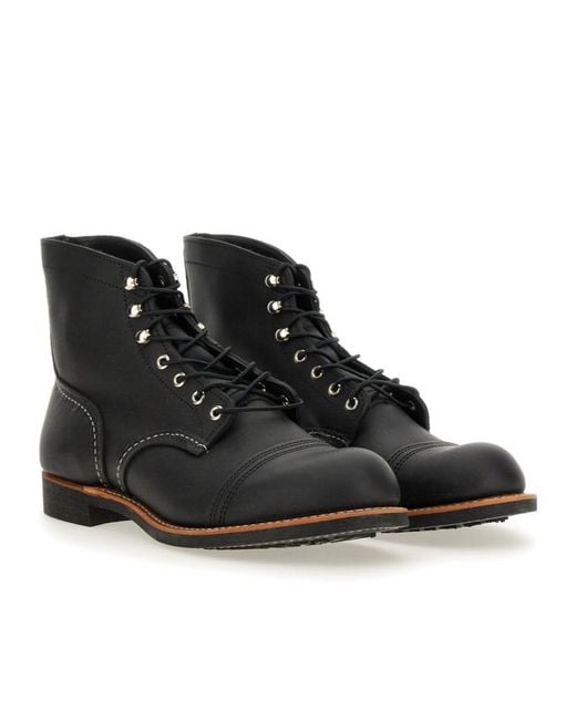 Red Wing Black Iron Ranger Lace-Up Boots for men