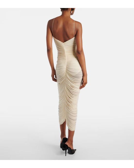 Magda Butrym White Off-The-Shoulder Dress