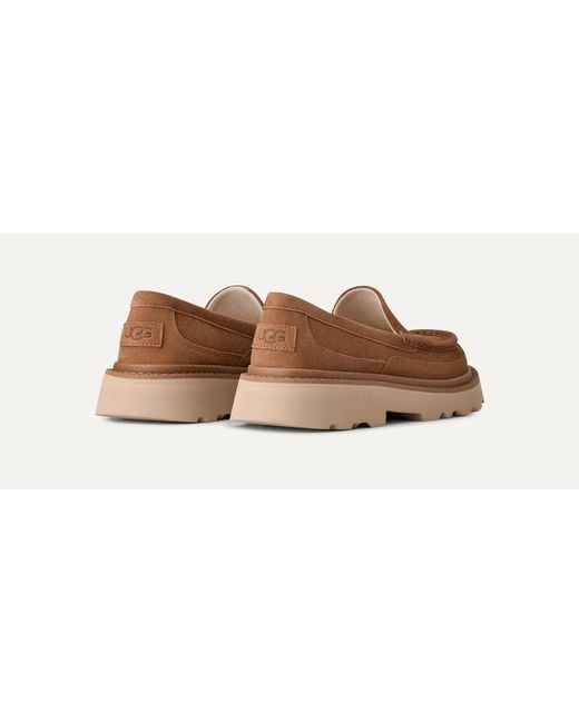 Ugg Brown Ascot Lug-Sole Loafers for men