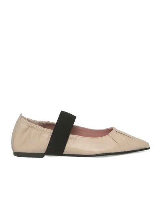 Pretty Ballerinas Multicolor Pleated Pointed Flats