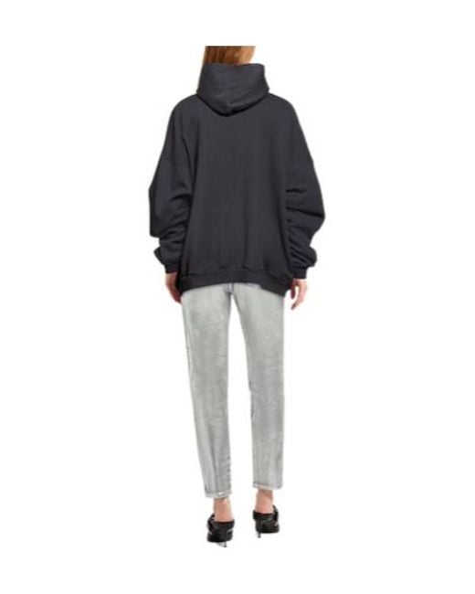 Balenciaga Black Loose Long-Sleeve Sweatshirt