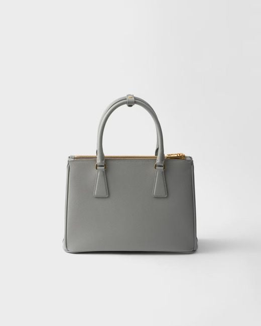 Prada Gray Galleria Medium Saffiano Leather Bag