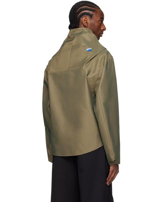 Adererror Green Button Long Sleeve Casual Jacket for men