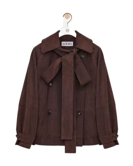 Loewe Brown Bow Jacket