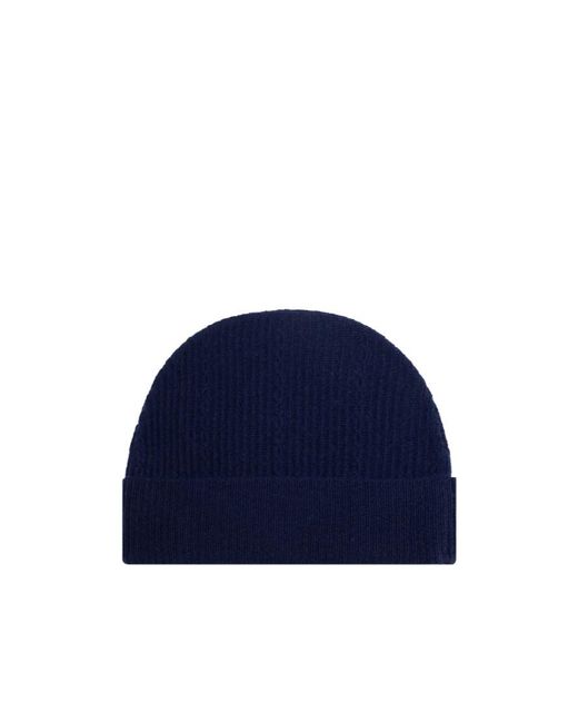 Etro Blue Logo Embroidered Knitted Beanie