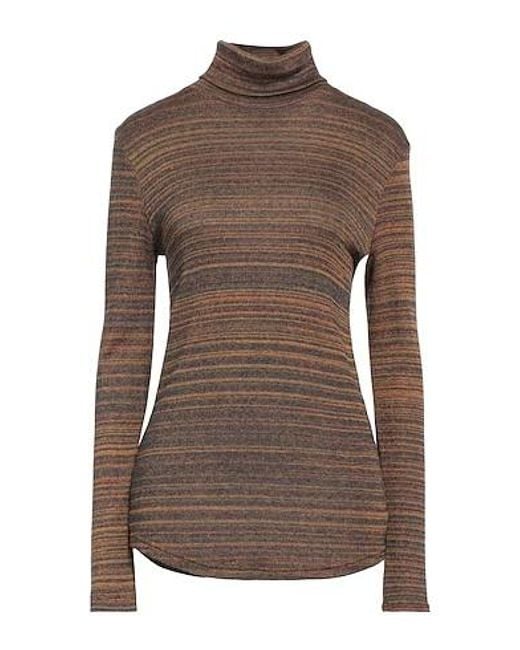 Isabel Marant Brown High-Neck Sweater