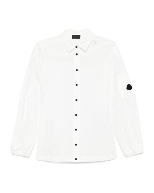 Moncler White Puff-Sleeve Shirt