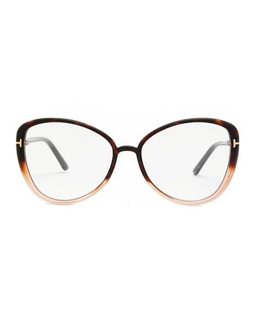 Tom Ford Metallic Oversized Optical Glasses