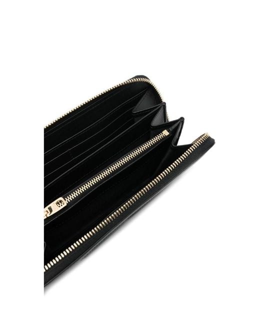Dolce & Gabbana Black Logo-Embossed Zipped Wallet