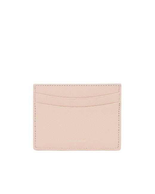 Emporio Armani Natural Grained Leather Card Holder