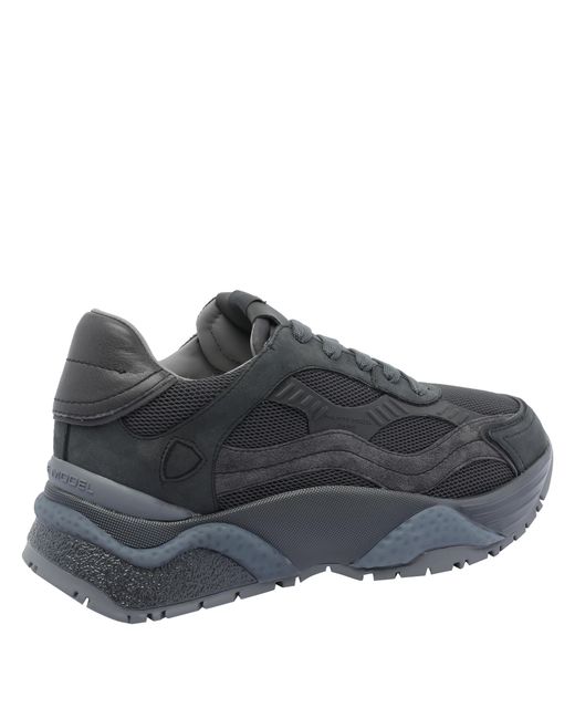 Philippe Model Blue Logo Strap Sneakers