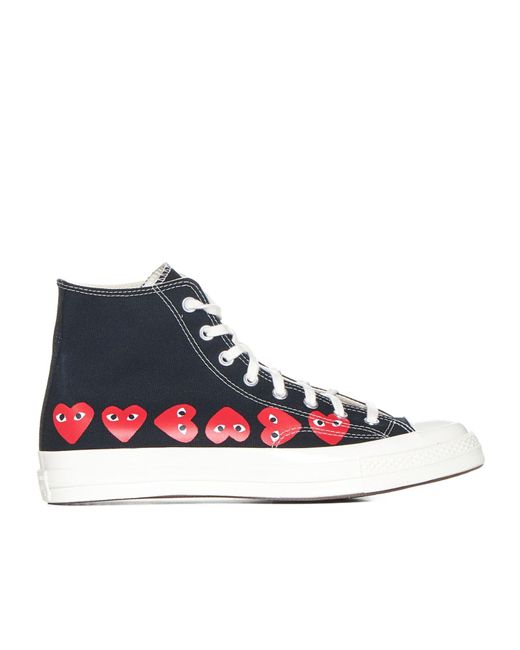 Comme des Garçons White Comme Des Garçons Play X Converse High-Top Sneakers for men