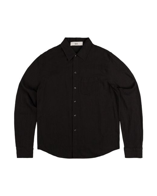 Séfr Black Séfr Leo Lightweight Voile Shirt for men