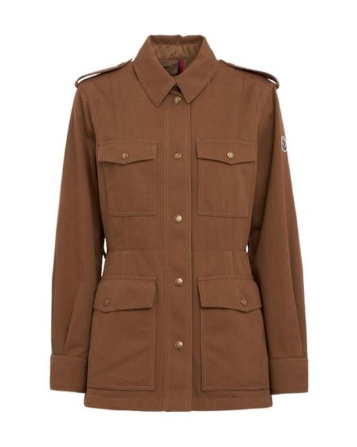 Moncler Brown Centaurea Cotton Field Jacket