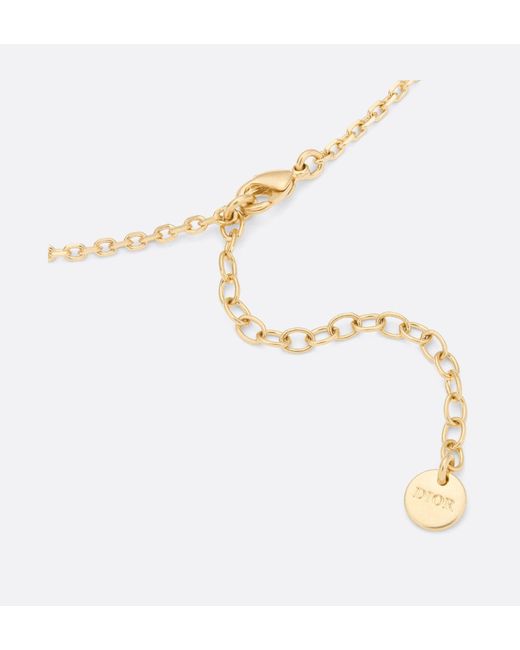 Dior White Petit Cd Necklace