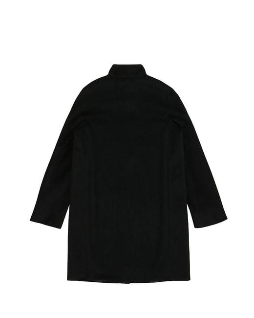 Max Mara Black Stand-Up Collar Coat