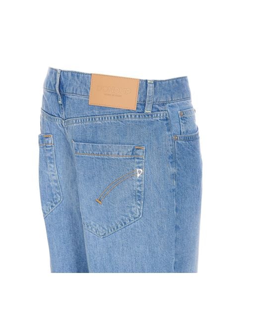 Dondup Blue Koons Cropped Jeans