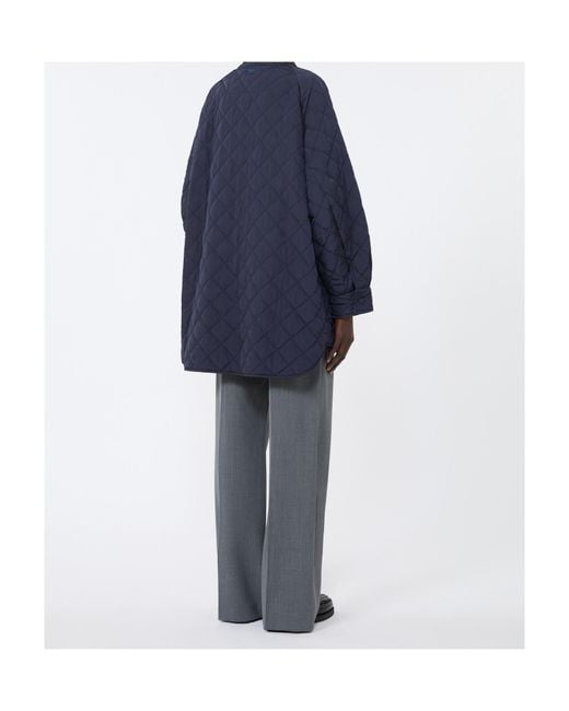 Weekend by Maxmara Blue Long-Sleeved Cotton Jacket