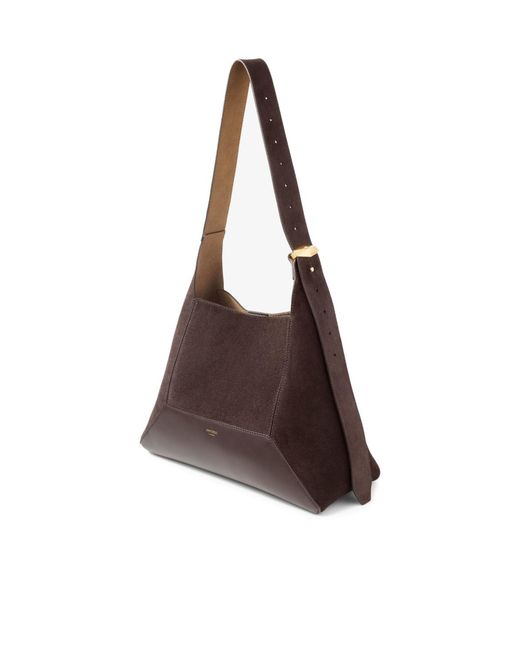 Jimmy Choo Brown Hobo Diamond Shoulder Bag