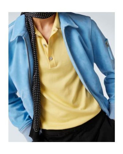 Tom Ford Yellow Cotton And Silk Polo Shirt for men