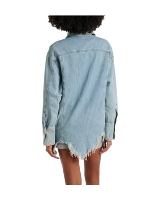 Blumarine Blue Modern Style Denim Jacket