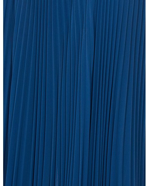 Patrizia Pepe Blue Long Pleated Skirt