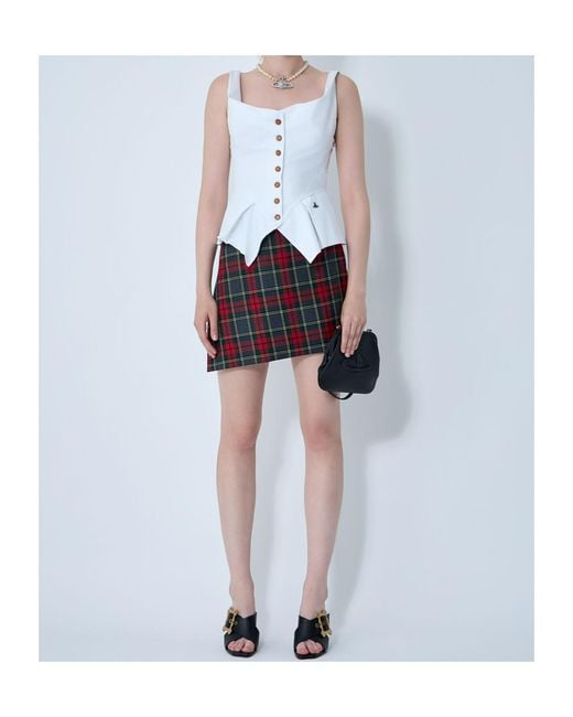 Vivienne Westwood White Square-Neck Button Down Top