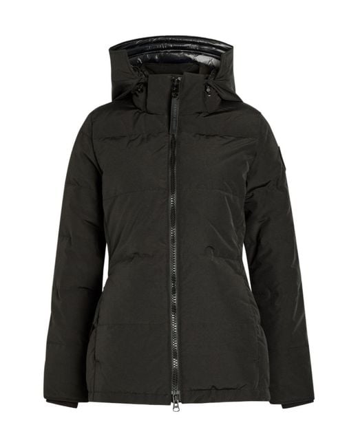 Canada Goose Black Chelsea Padded Arctic-Tech Parka Coat