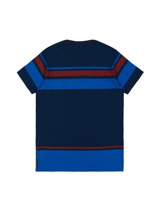 Armani Jeans Blue Round Collar Logo T-Shirt for men