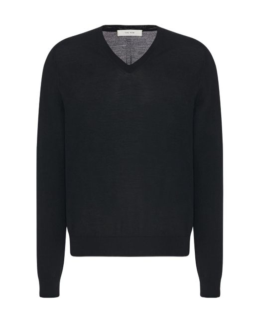 The Row Black Dimarco Wool Sweater for men