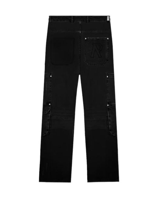 Represent Black Belt-Loop Jeans for men