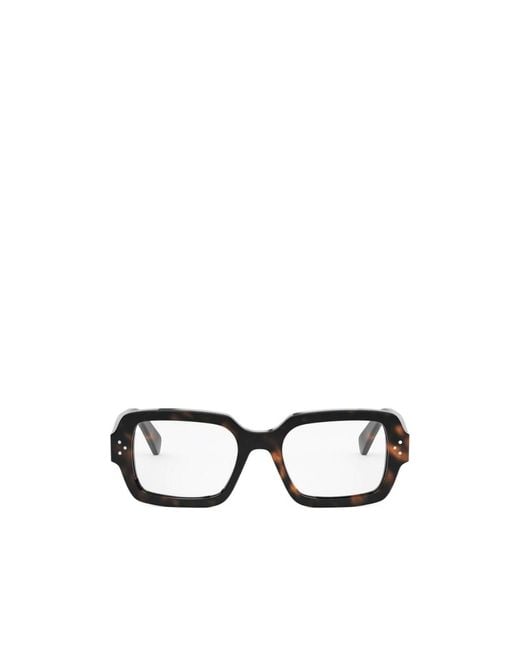 Céline White Geometric Flat Mirror for men