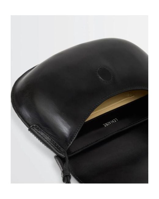 Lemaire White Belly Leather Shoulder Bag