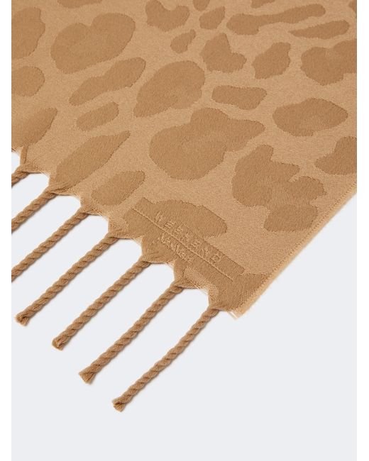 Weekend by Maxmara Natural Jacquard Wool Shawl